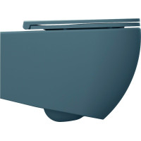 Isvea INFINITY závesná WC misa, Rimless, 36, 5x53cm, zelená petrol 10NF02004-2P