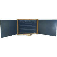Jeujura Drevená trojkrídlová multifunkčná tabuľa 156x43 cm s príslušenstvom