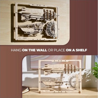 Ugears 2.5D drevené mechanické puzzle vzducholoď Zeppelin