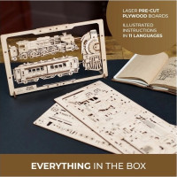 Ugears 2.5D drevené mechanické puzzle Steam Express