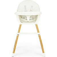 ECOTOYS Jedálenská stolička 2v1 Béžová
