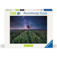 RAVENSBURGER Puzzle Nočná obloha nad obilným poľom 1500 dielikov