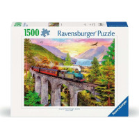 RAVENSBURGER Puzzle Jesenná jazda vlakom 1500 dielikov