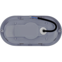 Solight LED vonkajšie osvetlenie oválne, 13W, 910lm, 4000K, IP54, 21cm, šedá farba