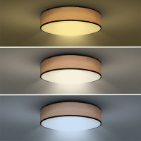 Solight LED osvetlenie s diaľkovým ovládačom Brownie, 48W, 3360lm, 40cm, zmena chromatickosti, stmievateľné