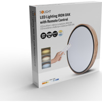 Solight LED osvetlenie s diaľkovým ovládačom Iron Oak, 60W, 4200lm, 51cm, zmena chromatickosti, stmievateľné