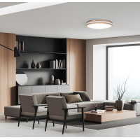 Solight LED osvetlenie s diaľkovým ovládačom Woody, 48W, 3360lm, 38cm, zmena chromatičnosti, stmievateľné