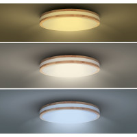 Solight LED osvetlenie s diaľkovým ovládačom Woody, 48W, 3360lm, 38cm, zmena chromatičnosti, stmievateľné
