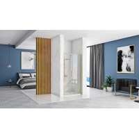 Sprchové dvere Rea RAPID slide 140 cm - brúsené zlaté
