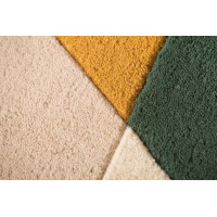 Ručne všívaný behúň Illusion Prism Green/Multi