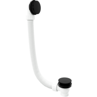 Polysan Vaňová súprava bez napúšťania, click-clack, dĺžka 1200mm, zátka 72mm, čierna mat 71858.21