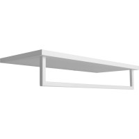 Sapho SKA polička na uteráky s hrazdou 600x250mm, biela mat SKA385W