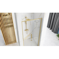 Sprchové dvere Rea RAPID slide 140 cm - brúsené zlaté