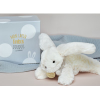 Doudou Darčeková sada - Plyšový zajačik béžový 16 cm