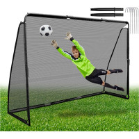 Futbalová bránka GETAFE 240x170 cm - čierna
