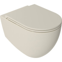 Isvea INFINITY závesná WC misa, Rimless, 36, 5x53cm, ivory 10NF02004-2K