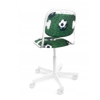Detská otočná stolička ELF Futbal - zelená
