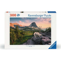 RAVENSBURGER Puzzle Alpská koza s mláďaťom 3000 dielikov