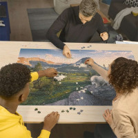 RAVENSBURGER Puzzle Alpská koza s mláďaťom 3000 dielikov