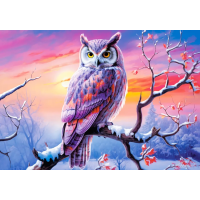 CASTORLAND Puzzle Dokonalý večer so sovou 500 dielikov