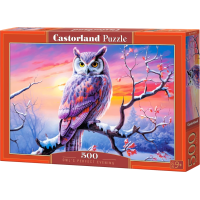 CASTORLAND Puzzle Dokonalý večer so sovou 500 dielikov