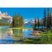 CASTORLAND Puzzle Jazero Maligne, Kanada 500 dielikov
