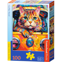 CASTORLAND Puzzle Mačka na cestách autobusom 100 dielikov