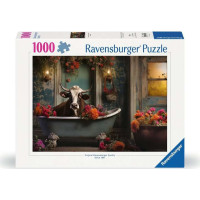 RAVENSBURGER Puzzle Krava vo vani 1000 dielikov
