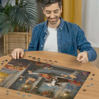 RAVENSBURGER Puzzle Krava vo vani 1000 dielikov