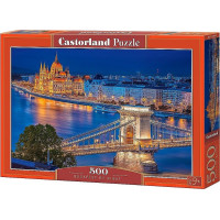 CASTORLAND Puzzle Nočná Budapešť 500 dielikov