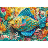 CHERRY PAZZI Puzzle Papierová ryba 1000 dielikov