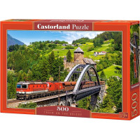 CASTORLAND Puzzle Vlak na moste 500 dielikov