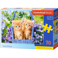CASTORLAND Puzzle Ryšavé mačiatka 70 dielikov