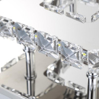 Stropné LED krištáľové svietidlo PLATON single square - 8W - 4000K (neutrálna biela)