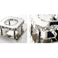 Stropné LED krištáľové svietidlo PLATON single square - 8W - 4000K (neutrálna biela)