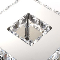 Stropné LED krištáľové svietidlo PLATON single square - 8W - 4000K (neutrálna biela)