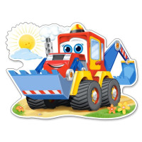 CASTORLAND Puzzle Veselý bager MAXI 12 dielikov