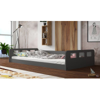 Detská Montessori posteľ RUBY - 200x90 cm - šedá