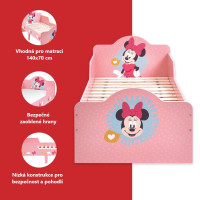 Detská posteľ Disney Minnie Mouse - 140x70 cm