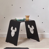 Detská stolička s výrezom Mickey Mouse - čierna