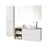 Kúpeľňová závesná skrinka pod umývadlo AIRA 101 cm