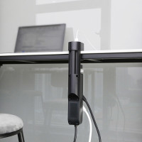 Solight 3z + USB A + C prenosné stolné zásuvky, 2m, čierna, USB rýchlonabíjačka 20W PD