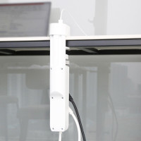 Solight 3z + USB A+C prenosné stolné zásuvky, 2m, biela, USB rýchlonabíjačka 20W PD