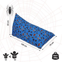 Sedací vak triangle Spiderman - modrý