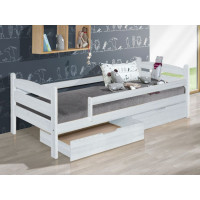 Detská posteľ z MASÍVU 200x90cm SO ŠUPLIKMI - MARY