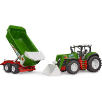 Bruder Traktor ROADMAX s čelným nakladačom a vozidlom