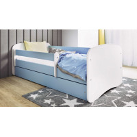 Detská posteľ BABY DREAMS bez šuplíka - 160x80 cm - biela / modrá