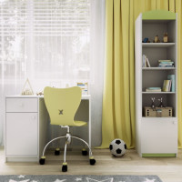 Regál BABY DREAMS 46 cm - biely/zelený