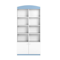 Regál BABY DREAMS 90 cm - biely/modrý