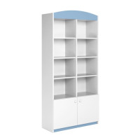 Regál BABY DREAMS 90 cm - biely/modrý